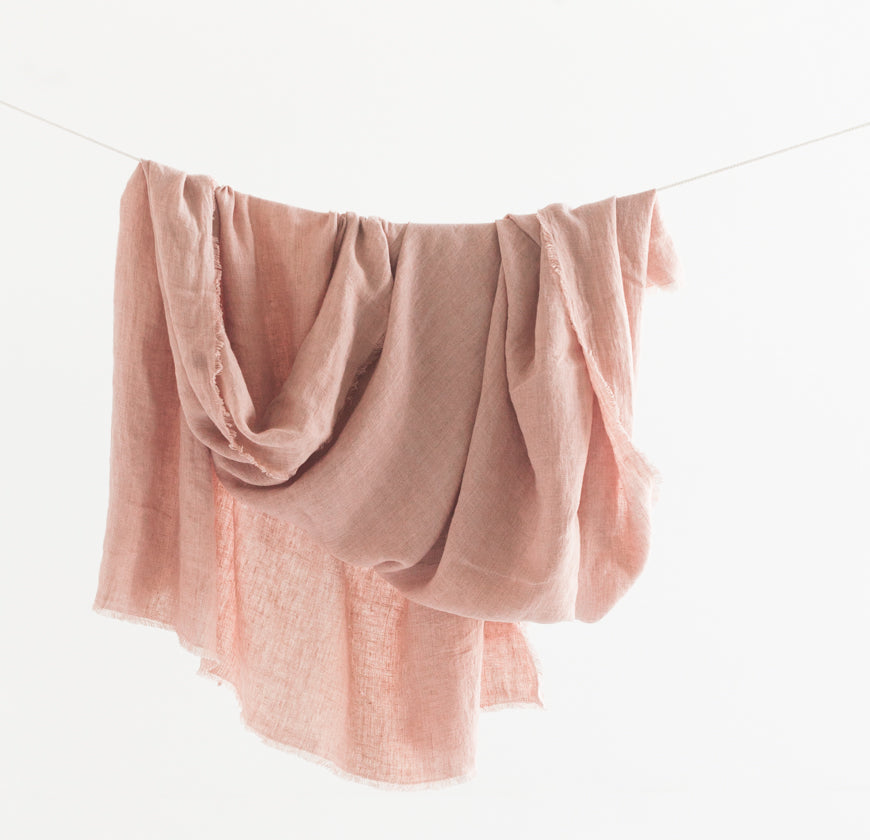 Stone Washed Throw Blanket | Belgian Linen