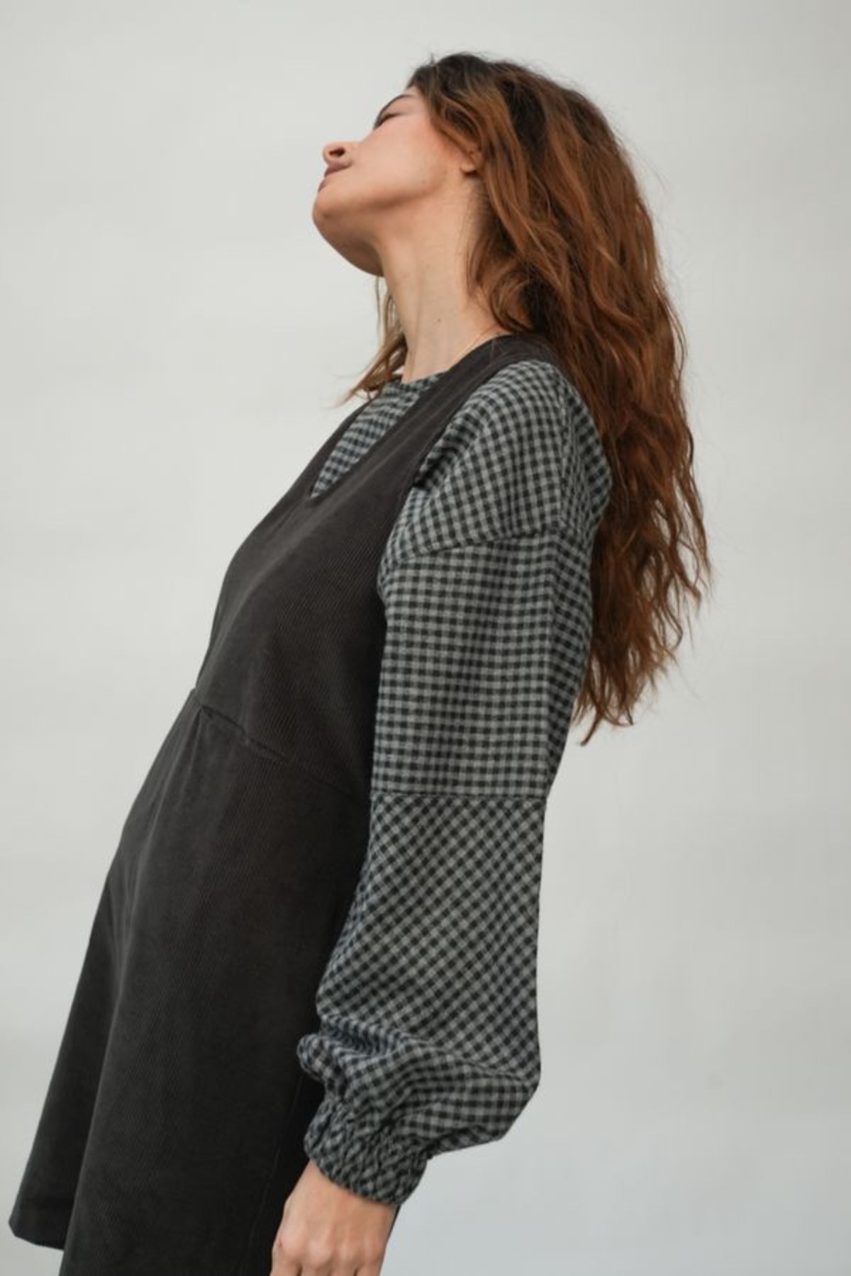 Willow Organic Cotton Jumper | Charcoal Corduroy