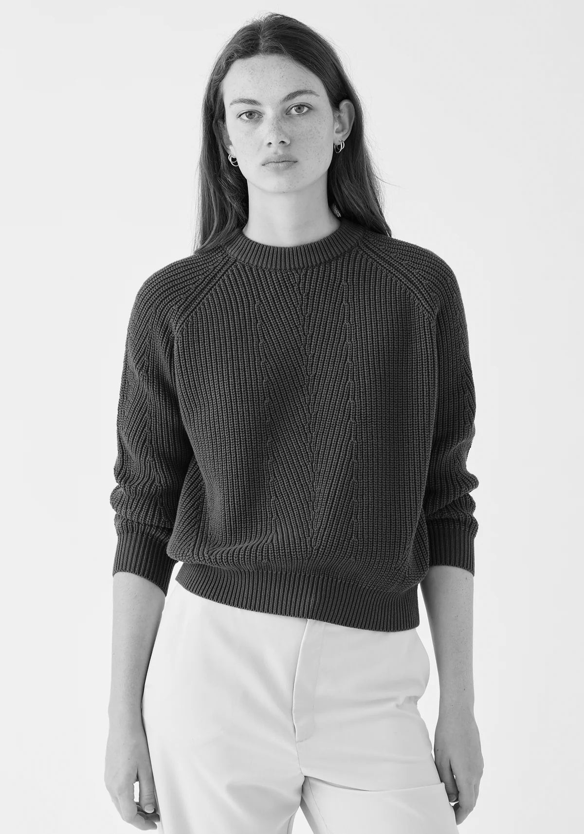 Chelsea Cotton Sweater | Deep Ocean