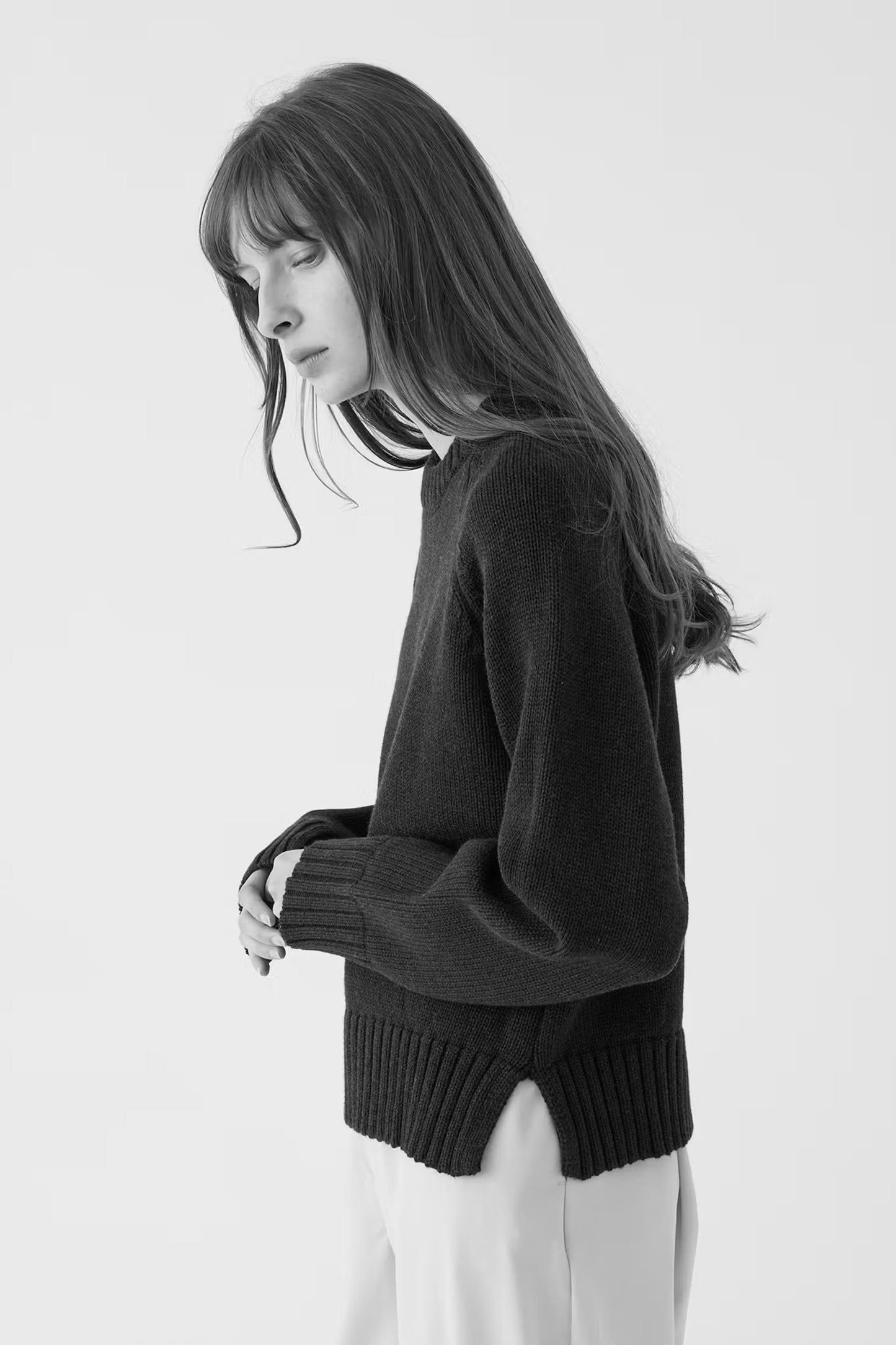 Imogen Cotton Cashmere Sweater | Oatmeal