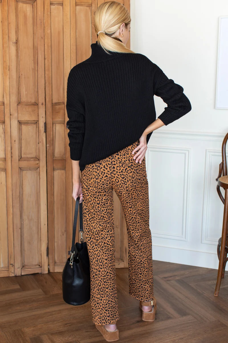Everyday Pant | Vintage Leopard