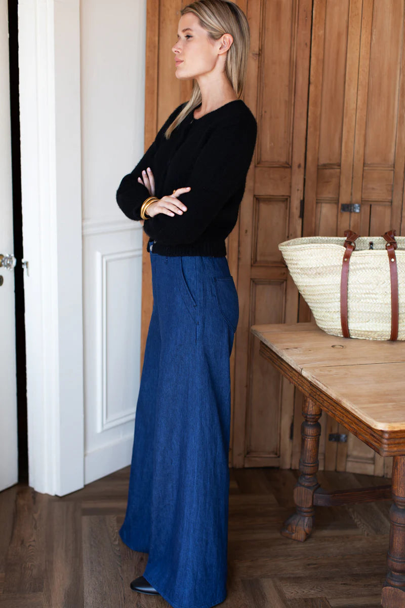 Tulip Trouser | Indigo Hemp Organic