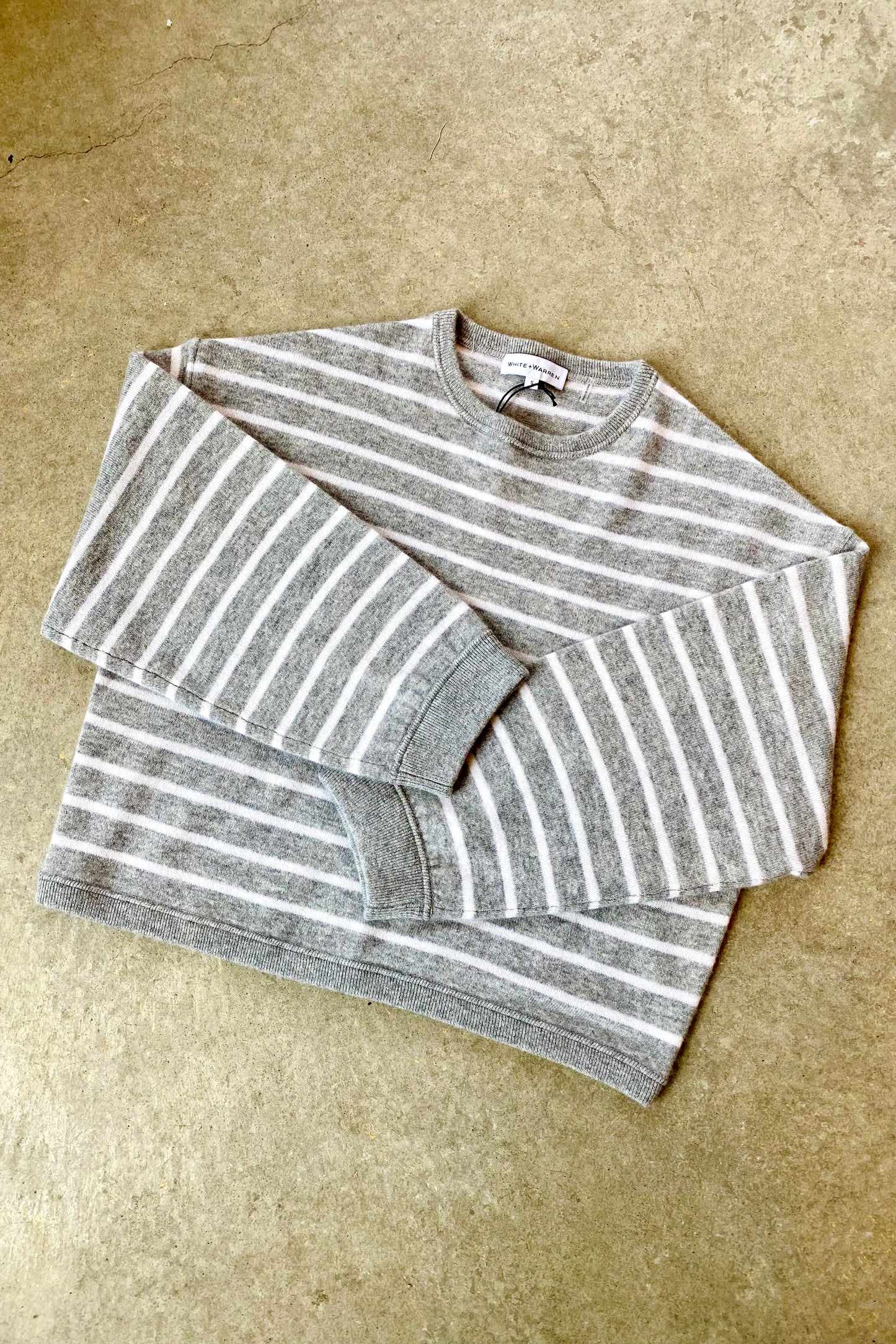 Cashmere Drop Shoulder Sweatshirt | Heather Grey