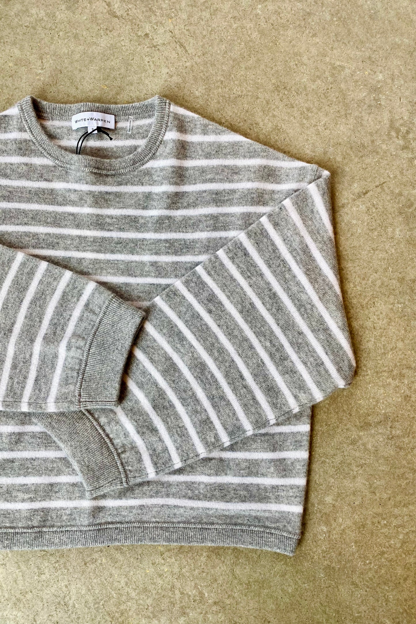 Cashmere Drop Shoulder Sweatshirt | Heather Grey