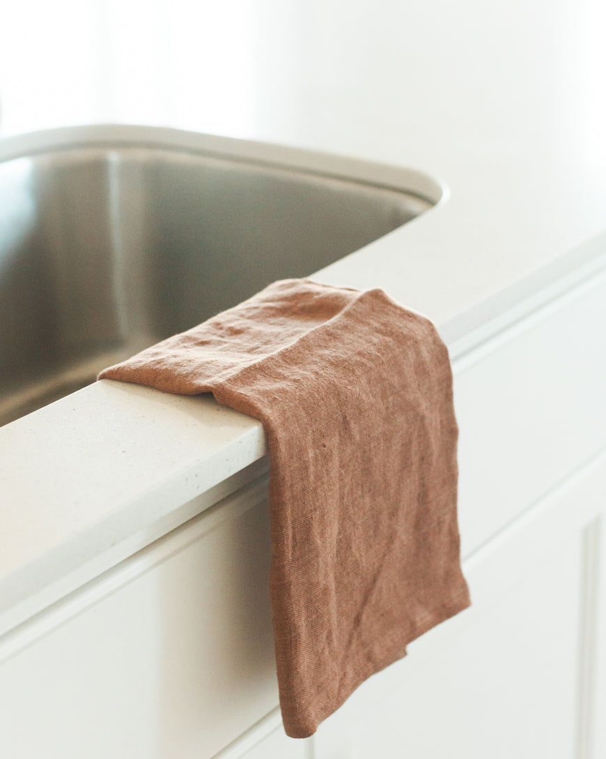 Stone Washed Tea Towel | Belgian Linen