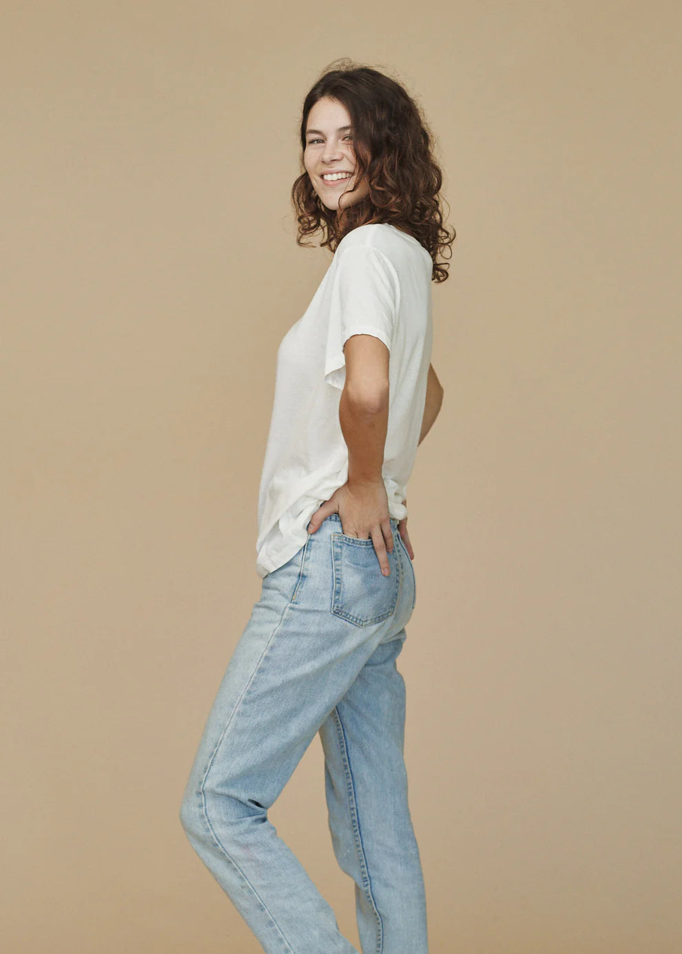 Ojai 3.6 Oz Tee | Desert Khaki Organic