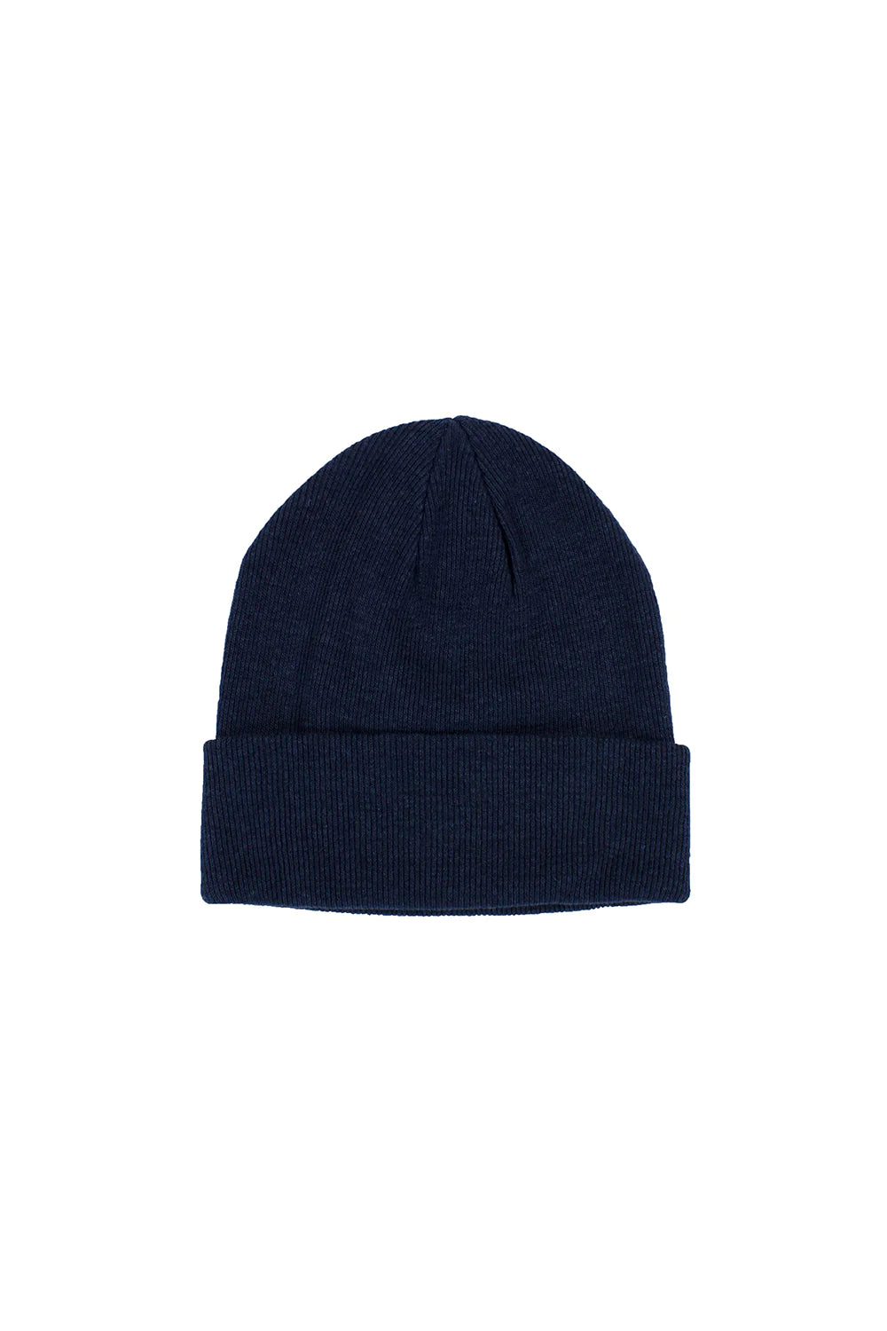 JUNGMAVEN Sustainable Hemp Accessories - Walla Walla Unisex Fisherman Style Beanie - Hemp Merino Wool Eco-Blend - Navy