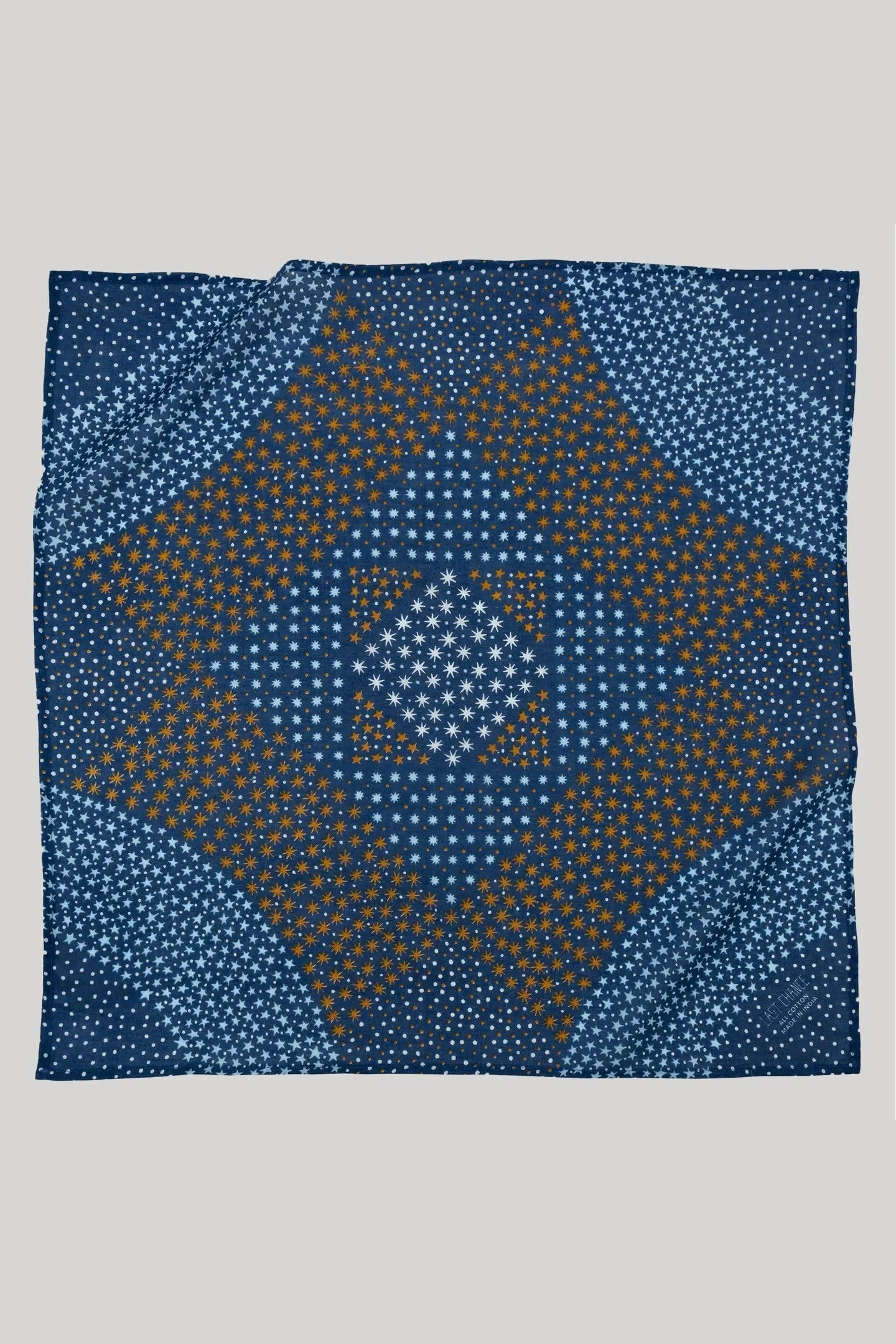 Cotton Starry Bandana | Navy Blue