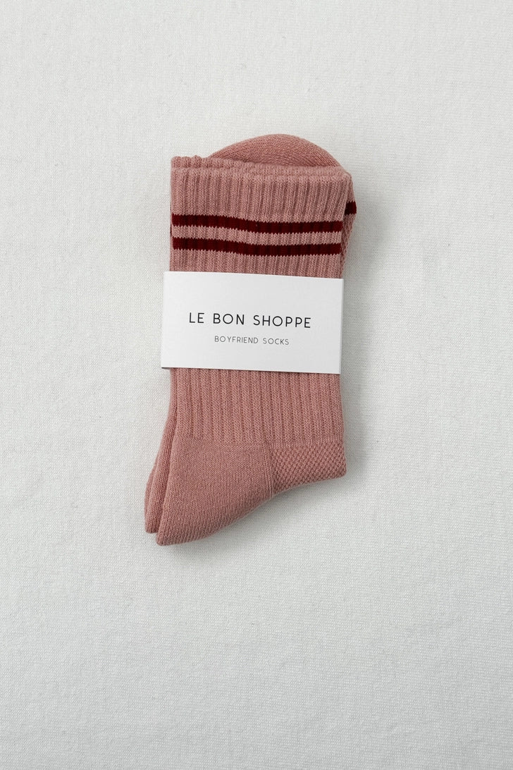 Boyfriend Socks | Vintage Pink