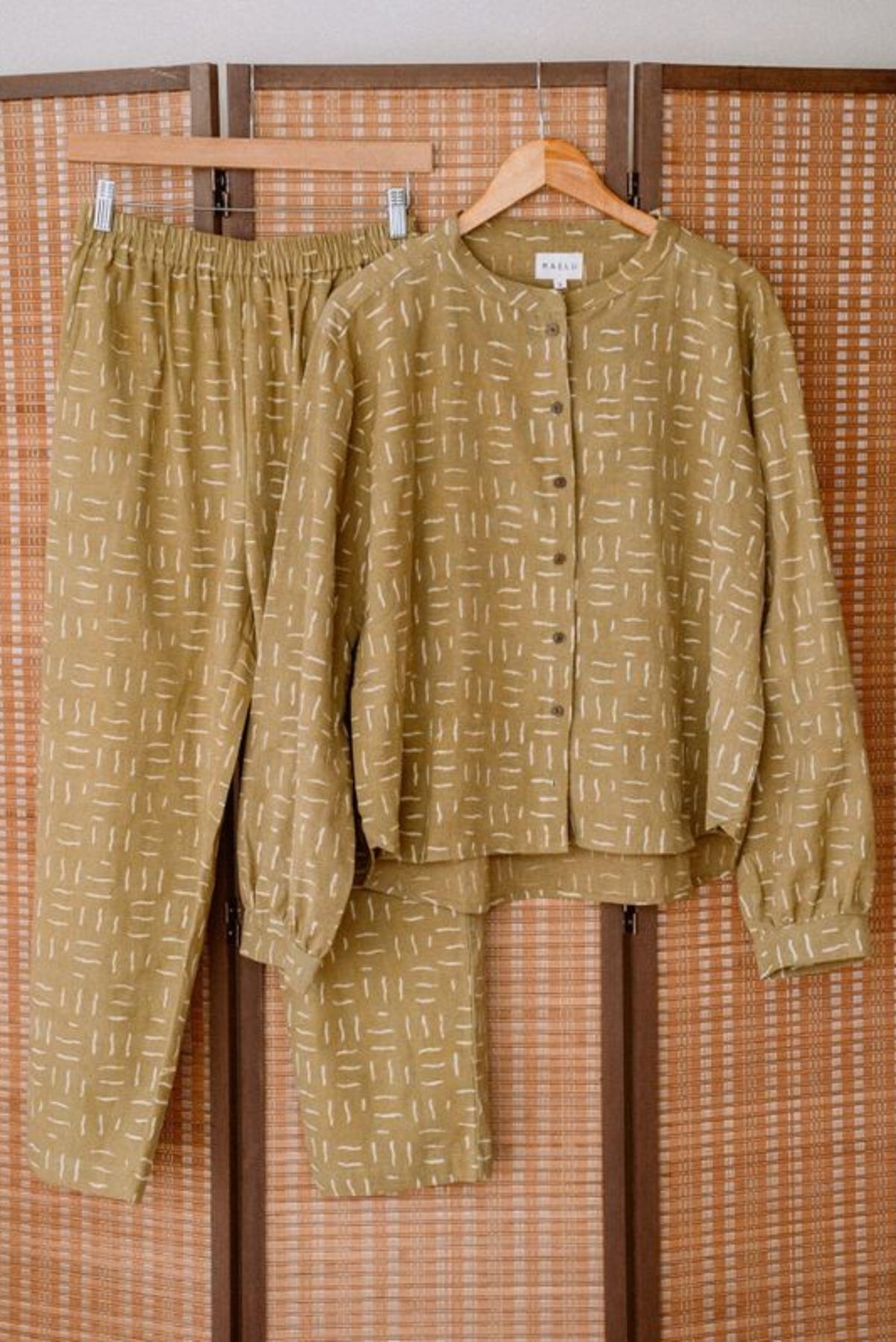 Twiggy Lounge Pant | Olive Cotton