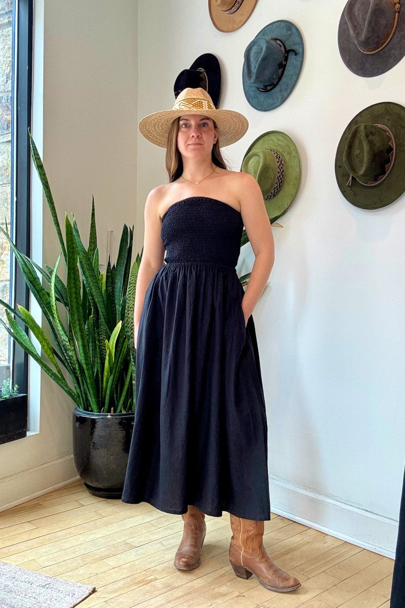 NARY Resort | Tube Midi Sundress | Ethical Luxury Resort Wear L / Black NARY Resort | Tube Midi Sundress | Ethical Luxury Resort Wear L / Black
