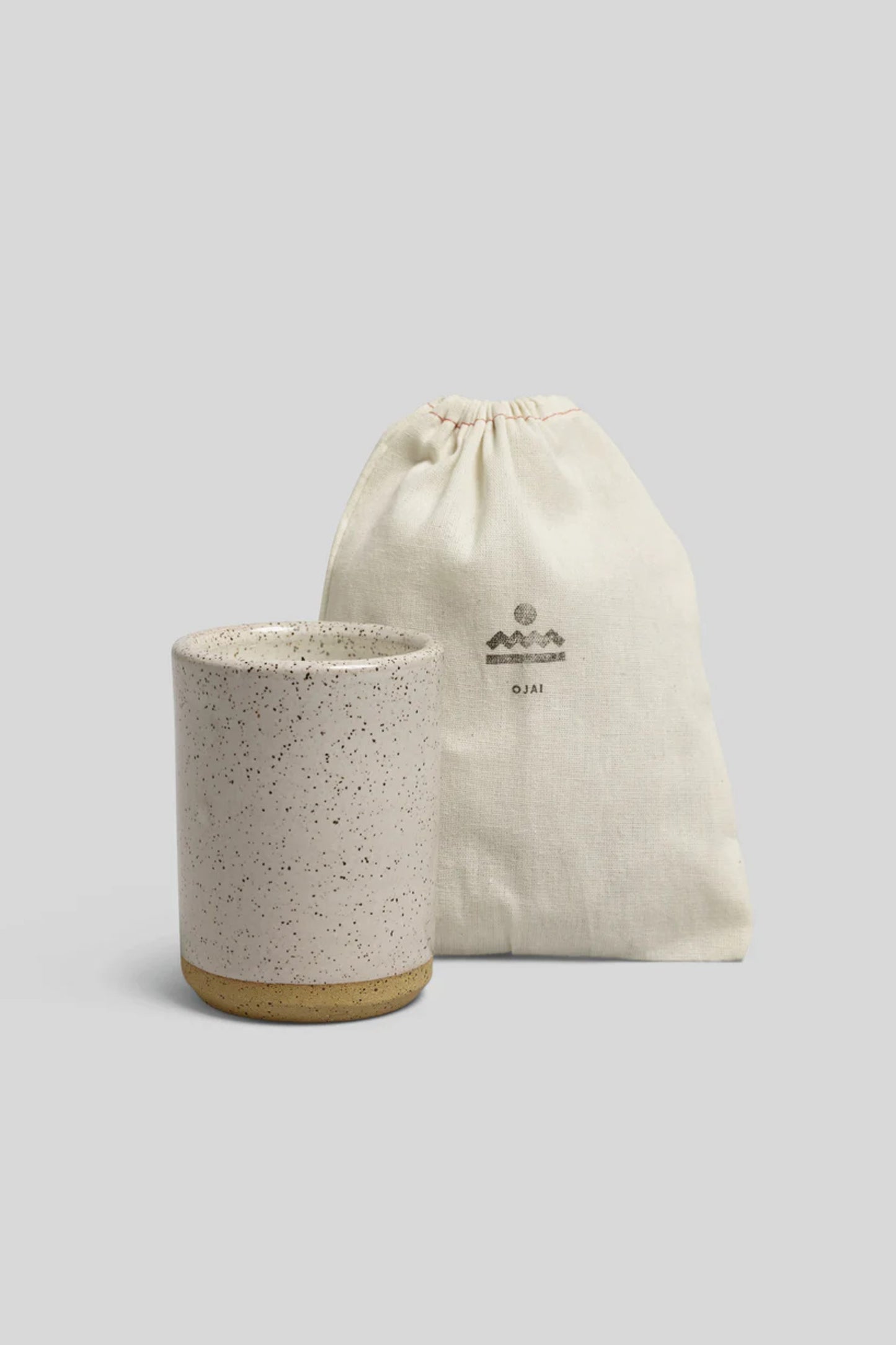 NORDEN GOODS Made in California Handthrown Ceramic Coconut and Apricot Wax Sustainable Organic Candle Patchouli and Palo Santo Ojai Fragrance