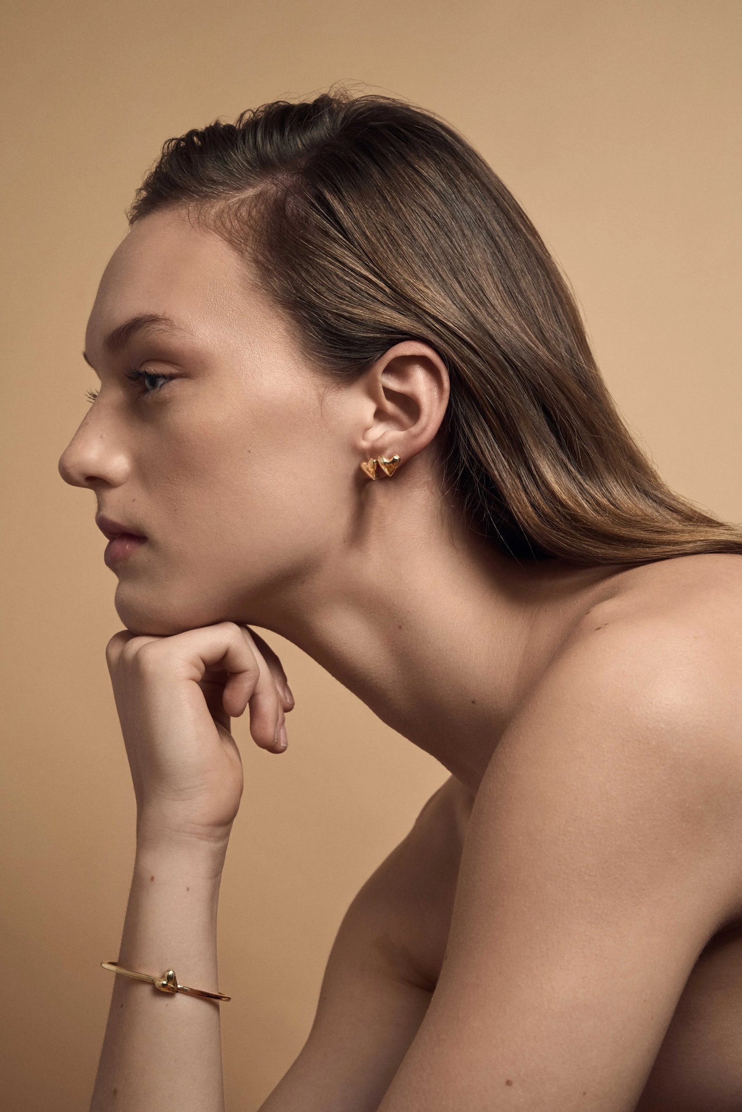 Coeur Earrings | Recycled Brass