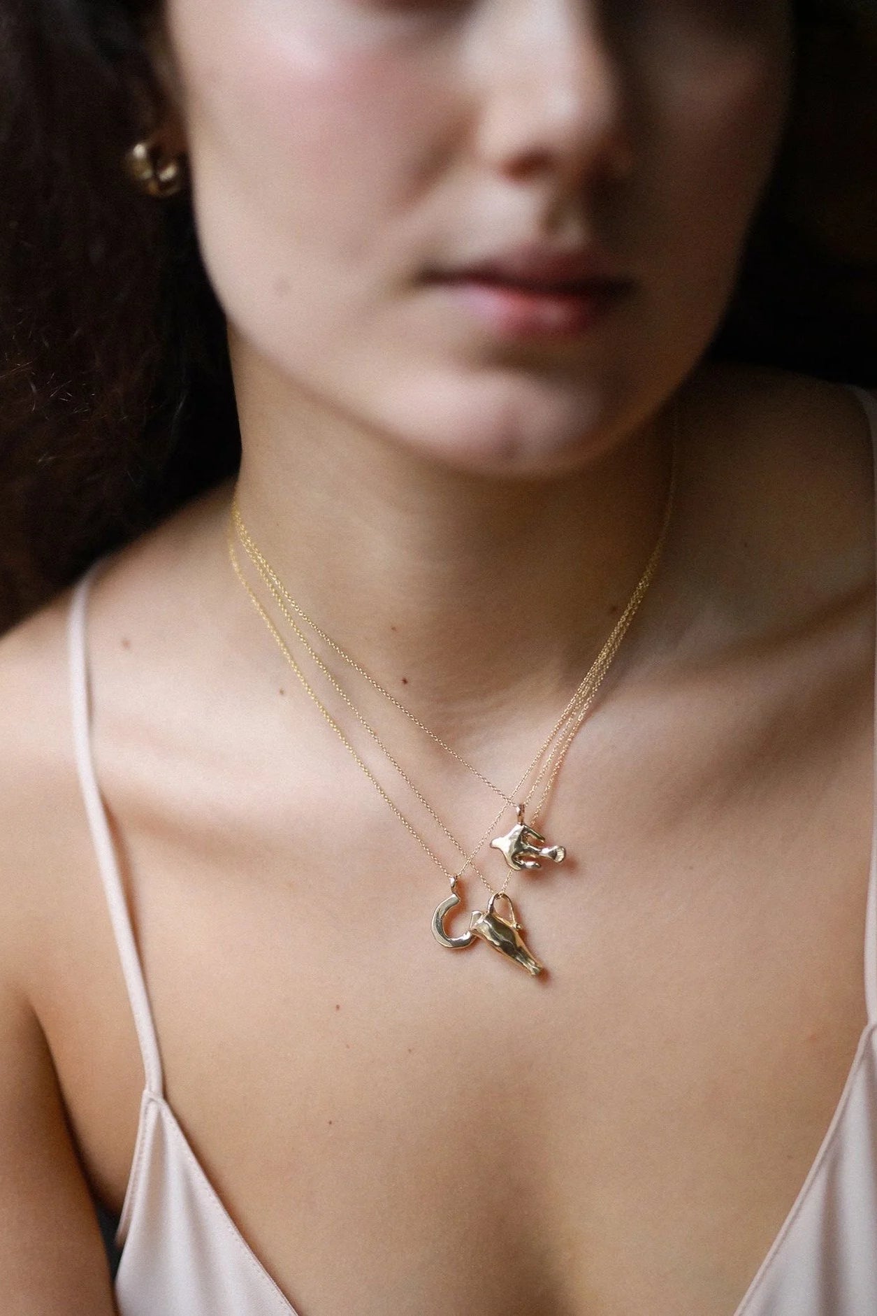 Horseshoe Necklace | Recycled Brass + Goldfill