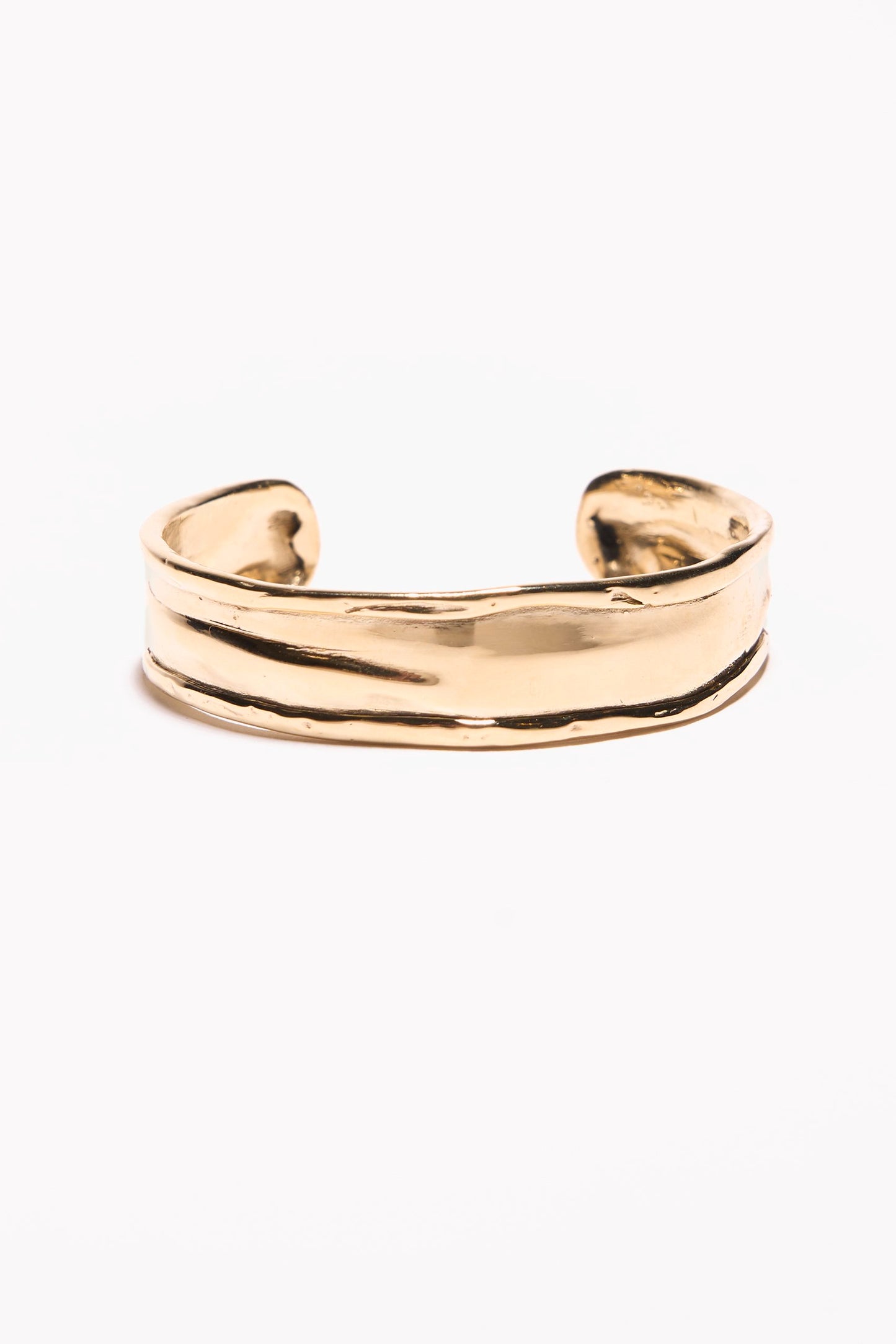 ODETTE_NY_Blanca_Chunky_Gold_Cuff_Bracelet_Recycled_Brass_Handmade_in_USA