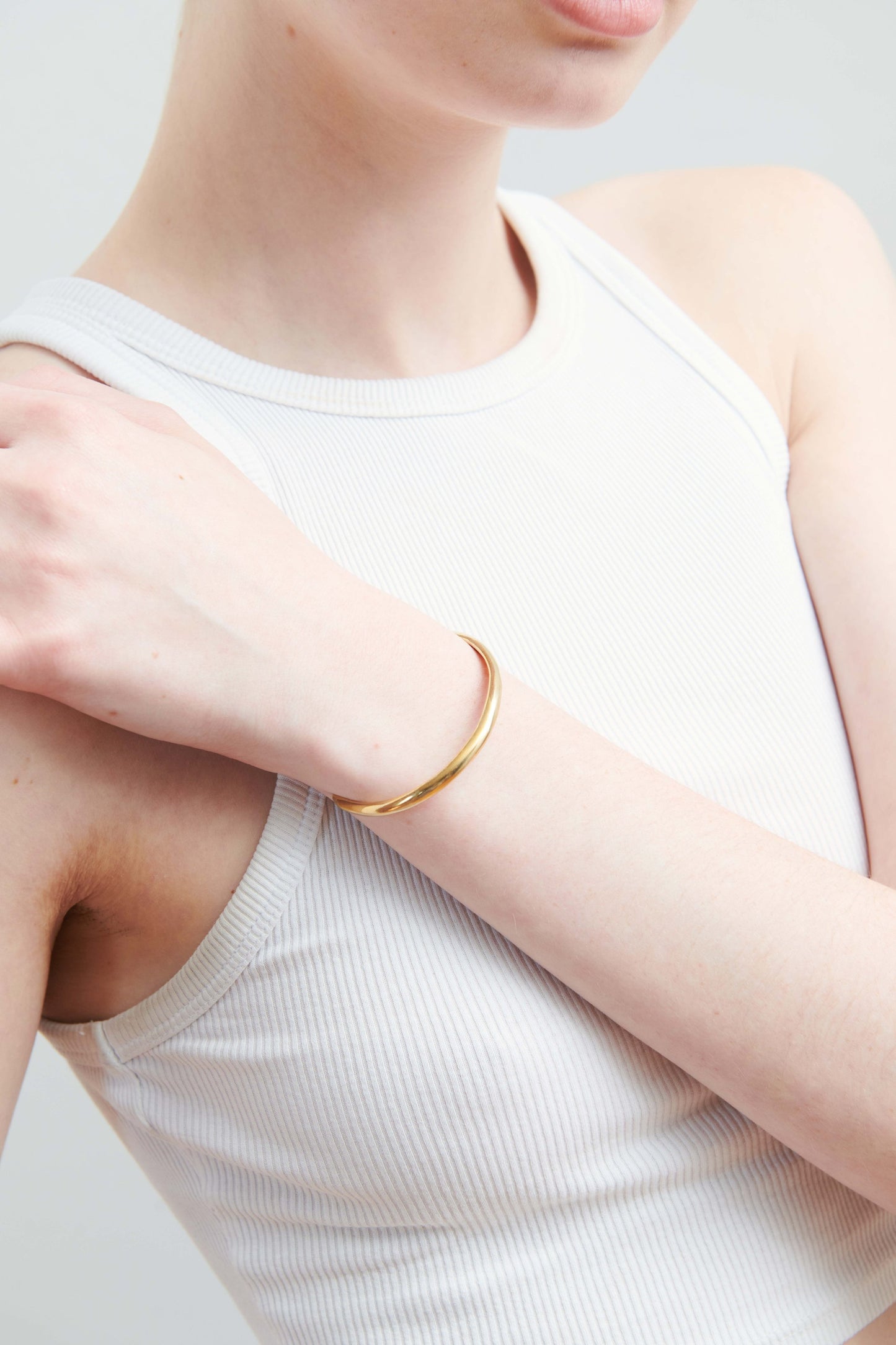 ODETTE_NY_Classic_Minimal_Gold_Open_Cuff_Bracelet_Recycled_Brass_Handmade_in_USA
