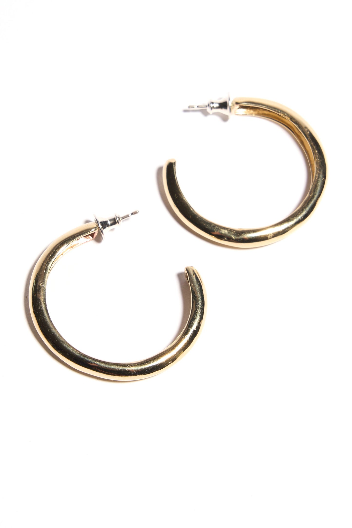 ODETTE_NY_Classic_Minimal_Gold_Bon_Hoop_Recycled_Brass_Handmade_in_USA