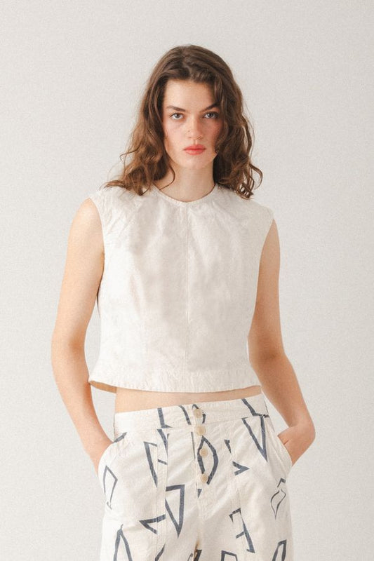 Interval Shell Top | Cream Organic