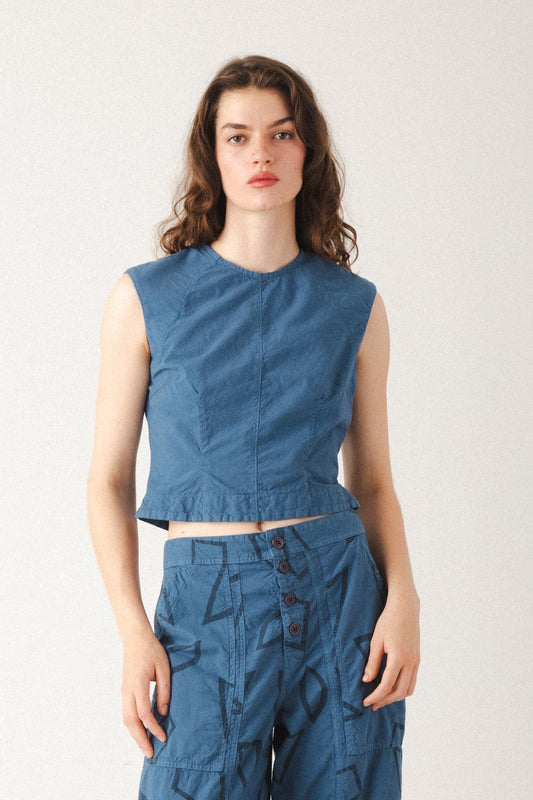 Interval Shell Top | Marine Organic