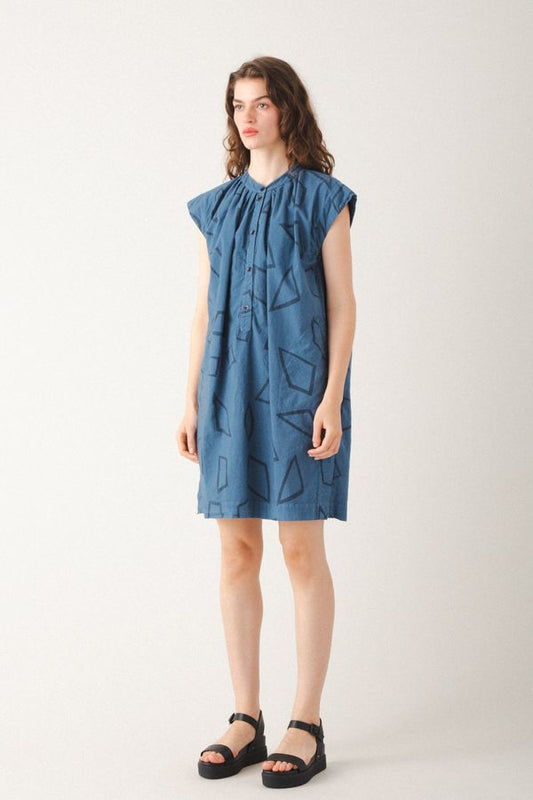 Talk Talk Dress | Marine Print Organic