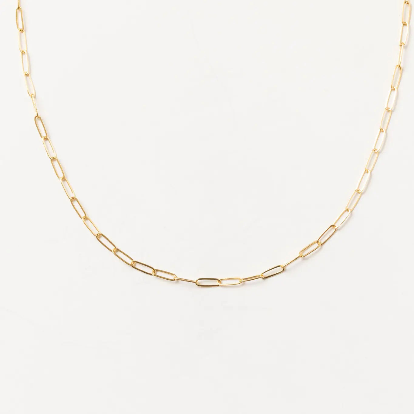 Nora Paperclip Necklace | Gold Fill