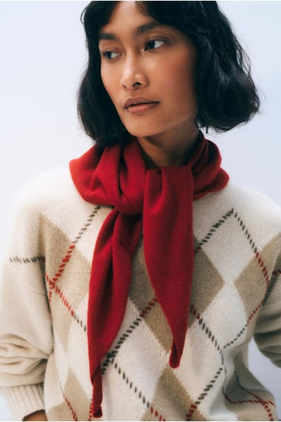 Cashmere Neckerchief | French Red