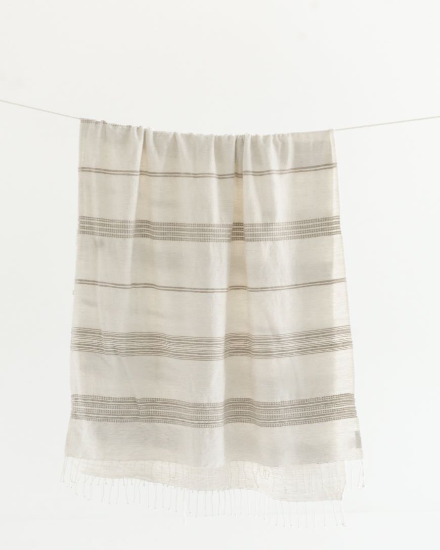 Aden Cotton Throw Blanket | Handspun Cotton