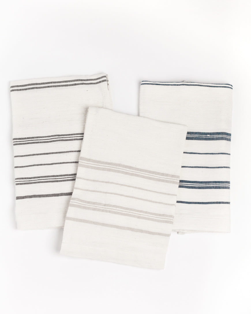 Avery Striped Tea Towel | Handspun Cotton