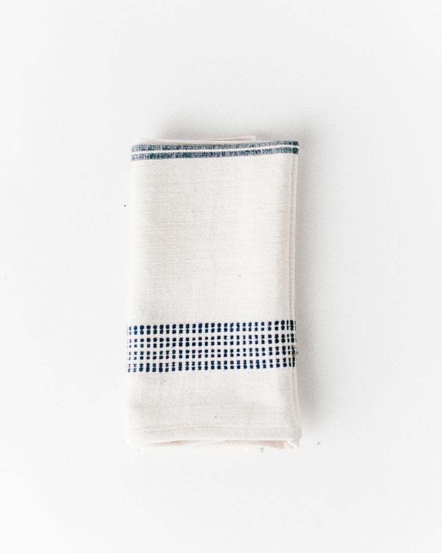 Aden Striped Cloth Napkin | Handspun Cotton