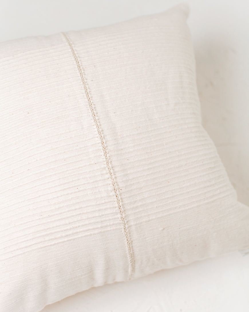 18" Riviera Throw Pillow | Handspun Cotton