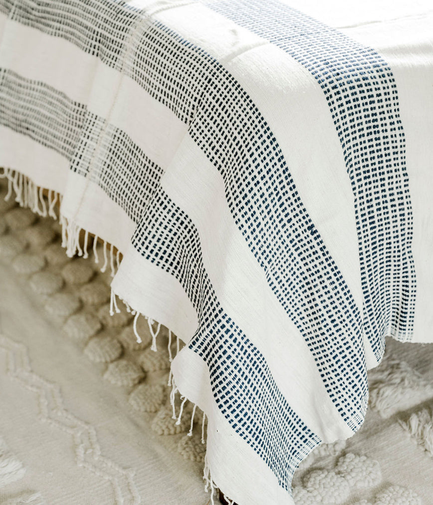 3 Panel Dotted Blanket | Handspun Cotton