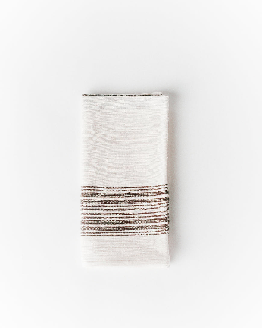 Aden Striped Cloth Napkin | Handspun Cotton