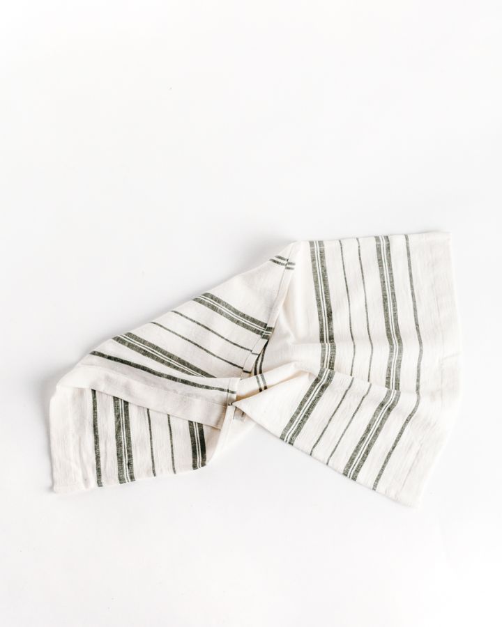 Avery Striped Tea Towel | Handspun Cotton