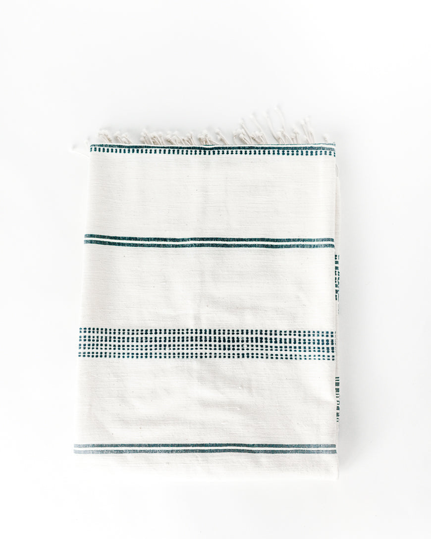 Aden Cotton Throw Blanket | Handspun Cotton