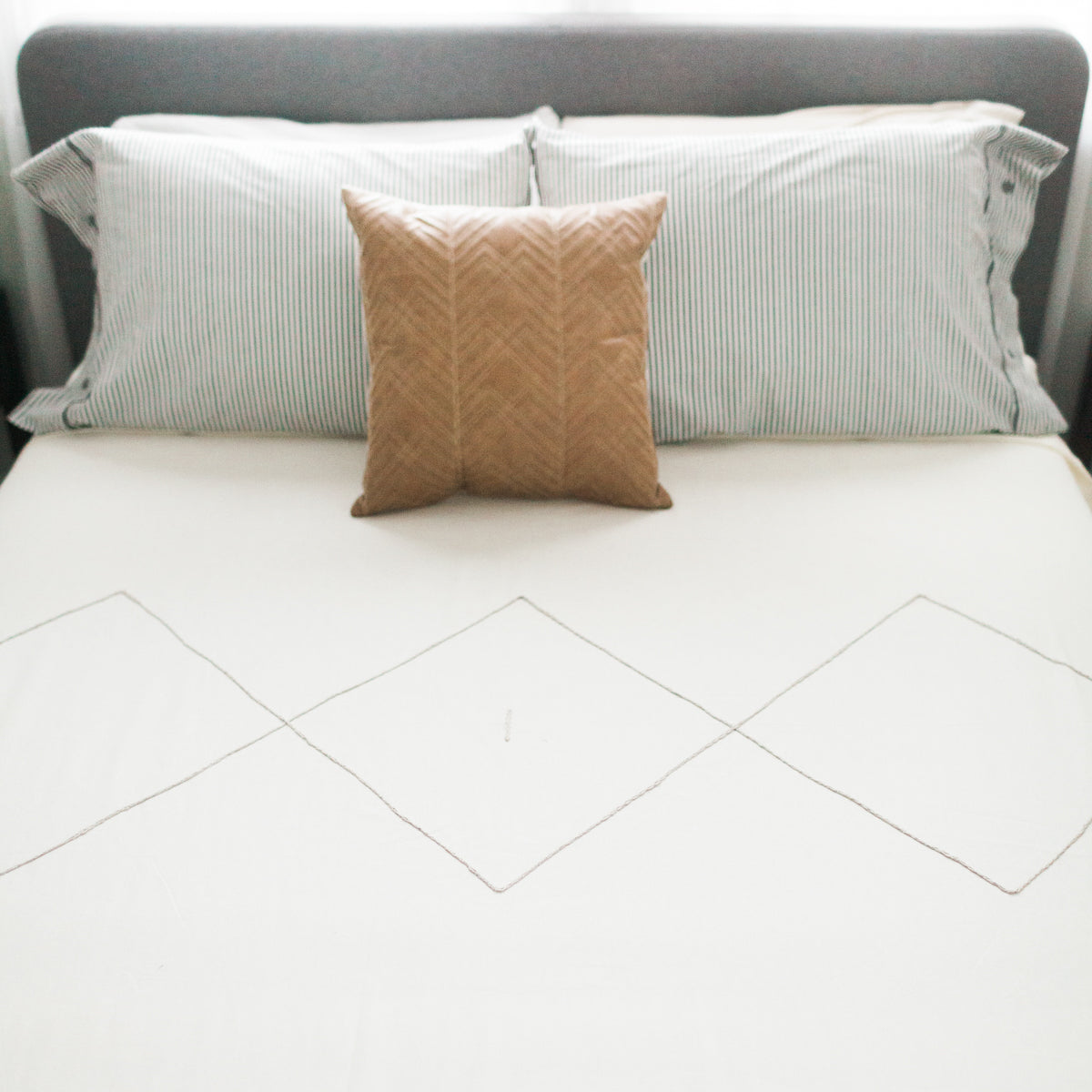 Berber Bedspread | Embroidered Cotton