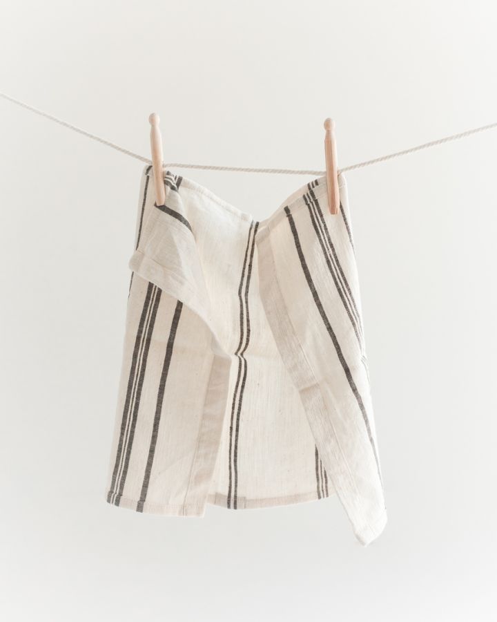 Avery Striped Tea Towel | Handspun Cotton