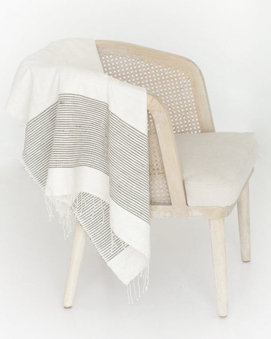 Riviera Throw Blanket | Natural Cotton
