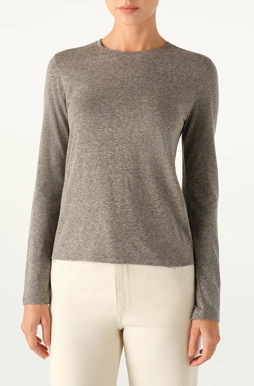 The Drew Long Sleeve | Heathered Grey