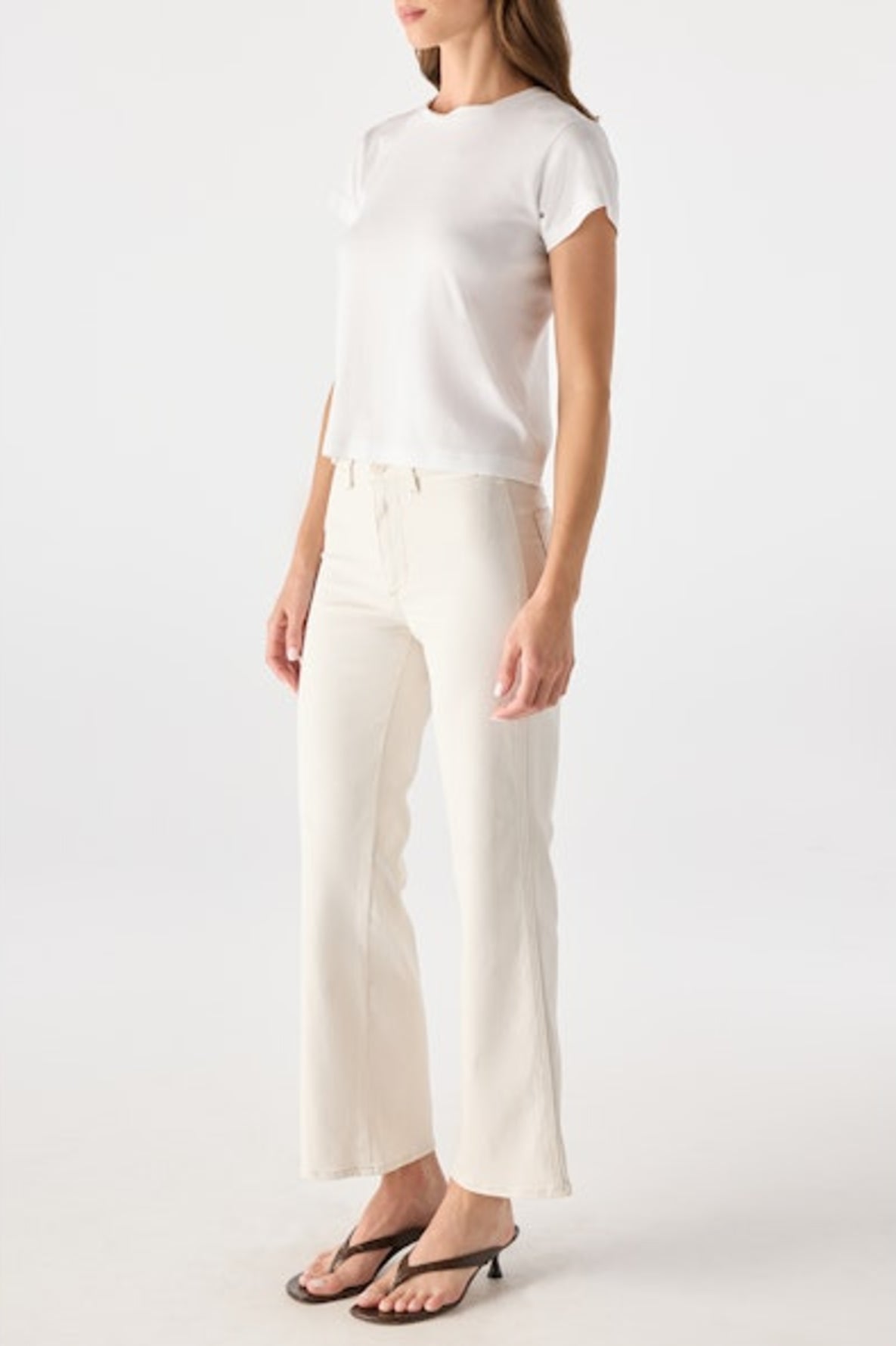 Robbie Kick Flare | Bone White