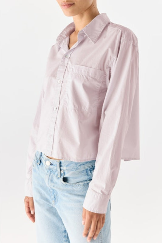 Ruth Cropped Button Down | Wisteria