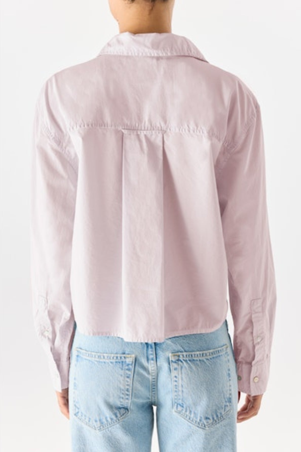 Ruth Cropped Button Down | Wisteria
