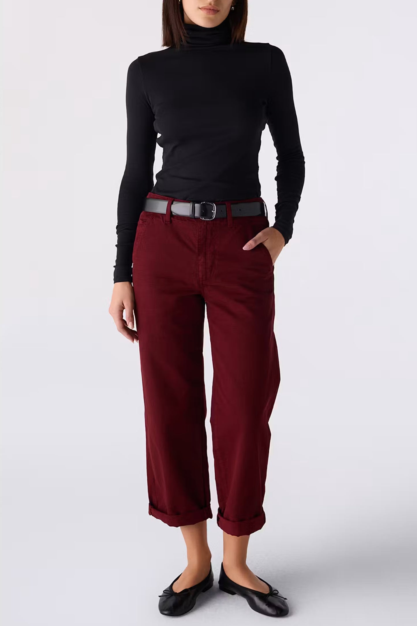 Ursula Relaxed Chino | Decadent Red