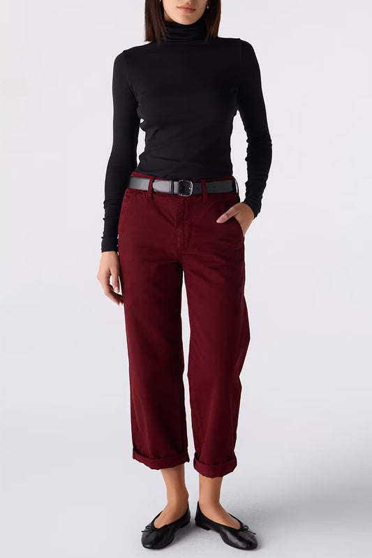 Ursula Relaxed Chino | Decadent Red