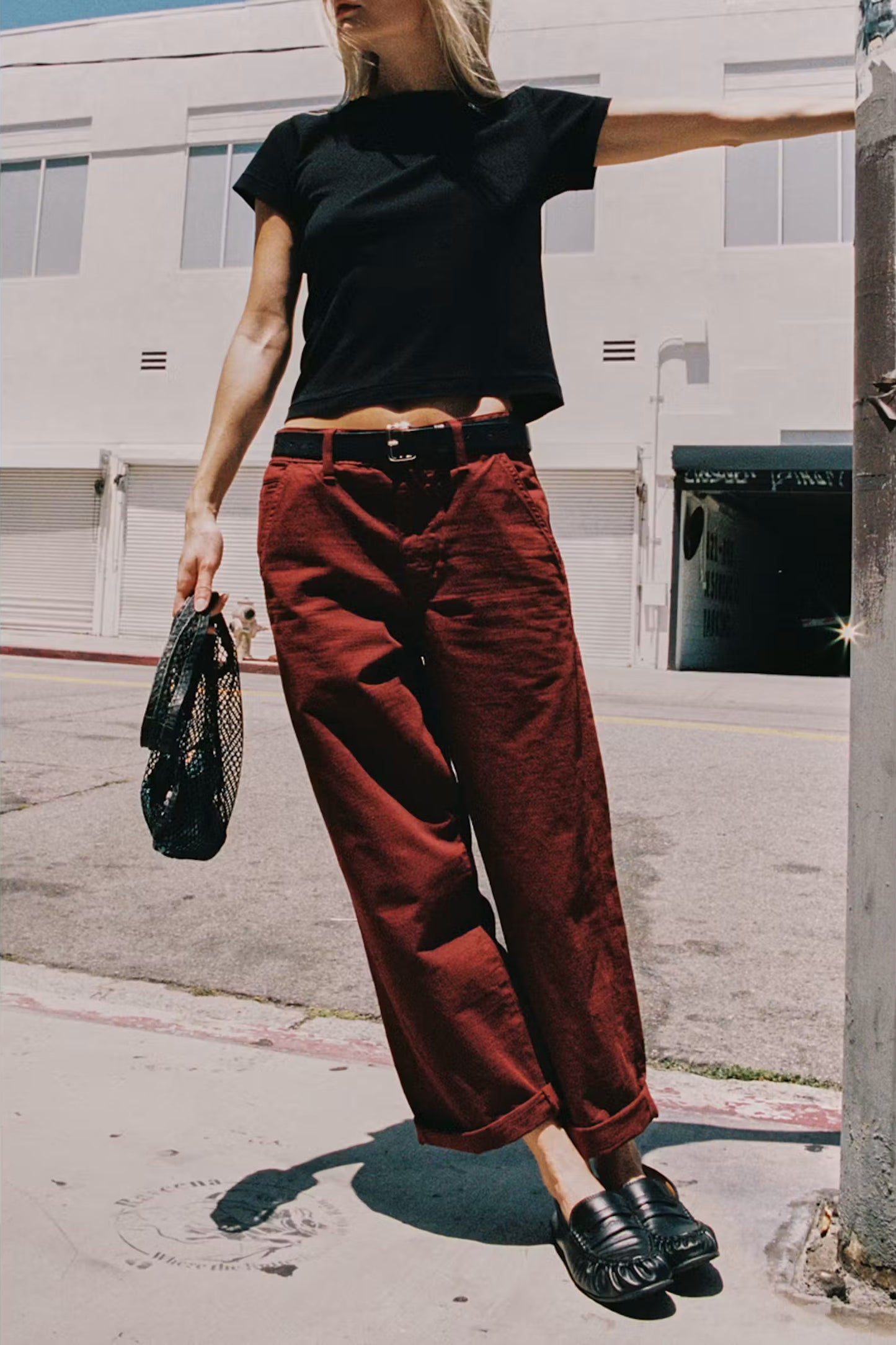 Ursula Relaxed Chino | Decadent Red