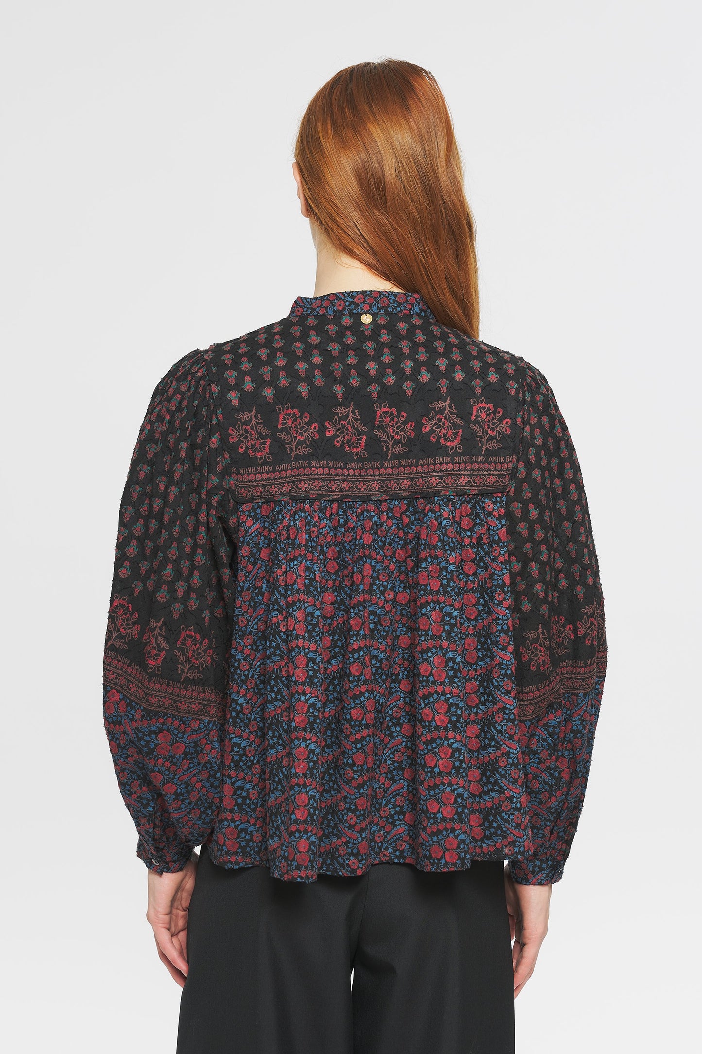 Irina Printed Blouse | Black Floral