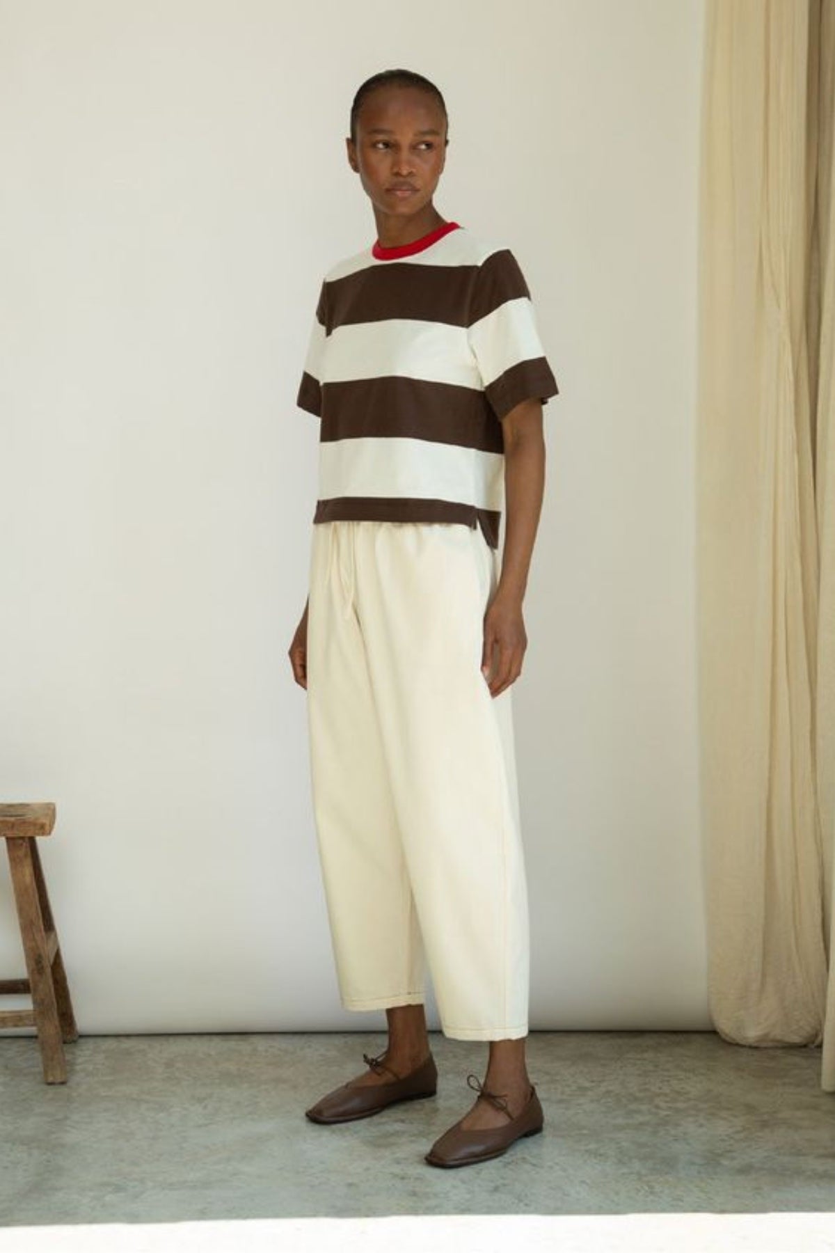 Bay Sue Stripe Tee | Cacao Organic
