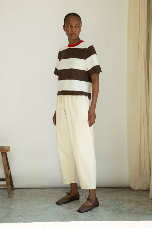Bay Sue Stripe Tee | Cacao Organic