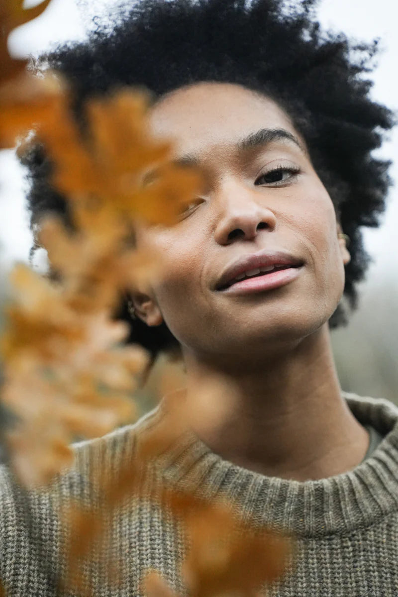 Leo Recycled Wool Knit Sweater | Taupe Marl