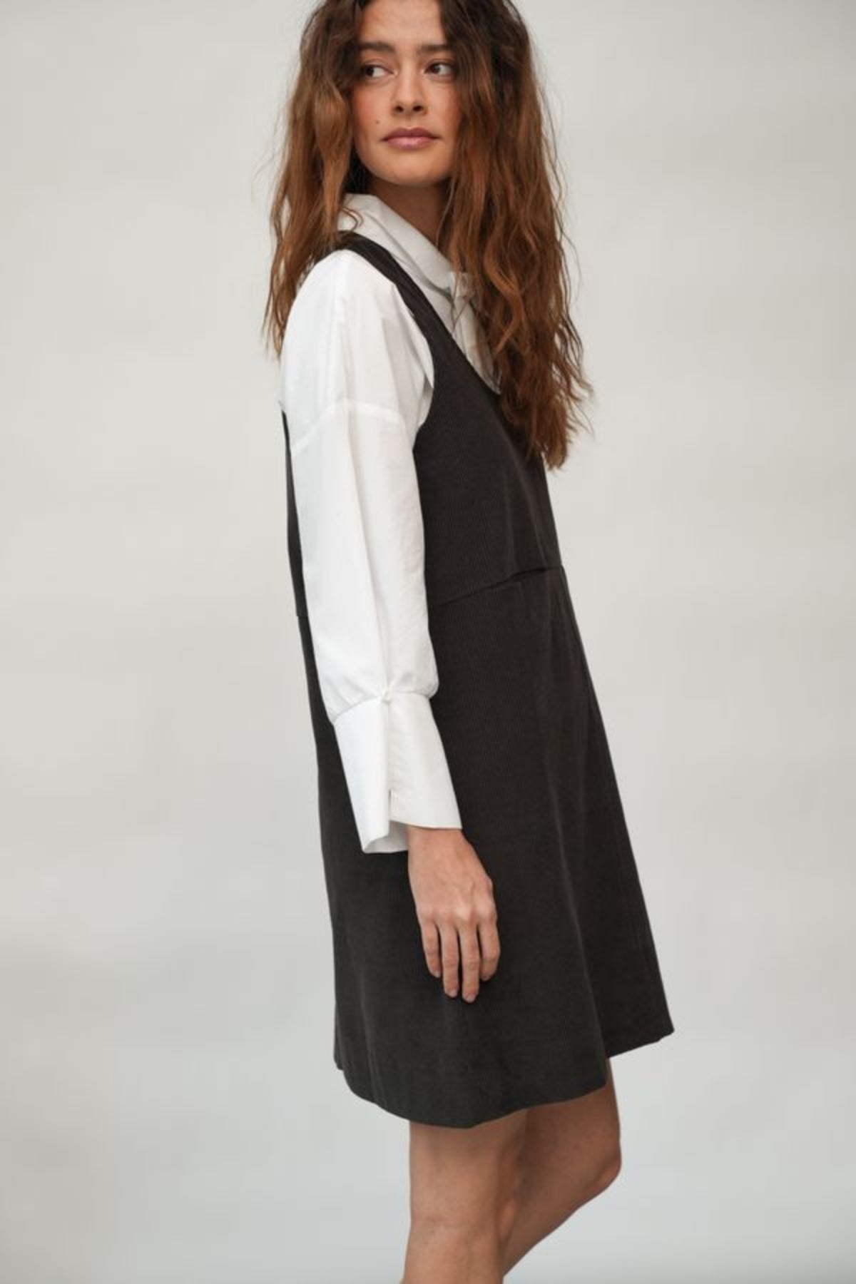 Willow Organic Cotton Jumper | Charcoal Corduroy