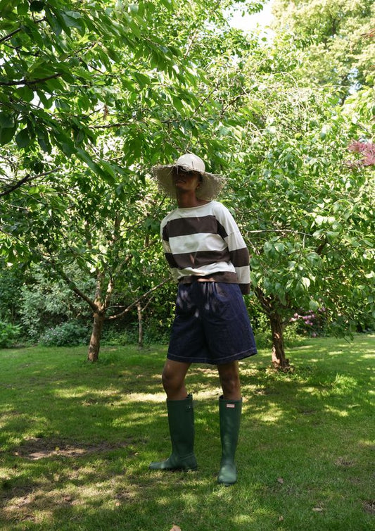 Paola-Leigh Cotton Shorts | Denim Organic